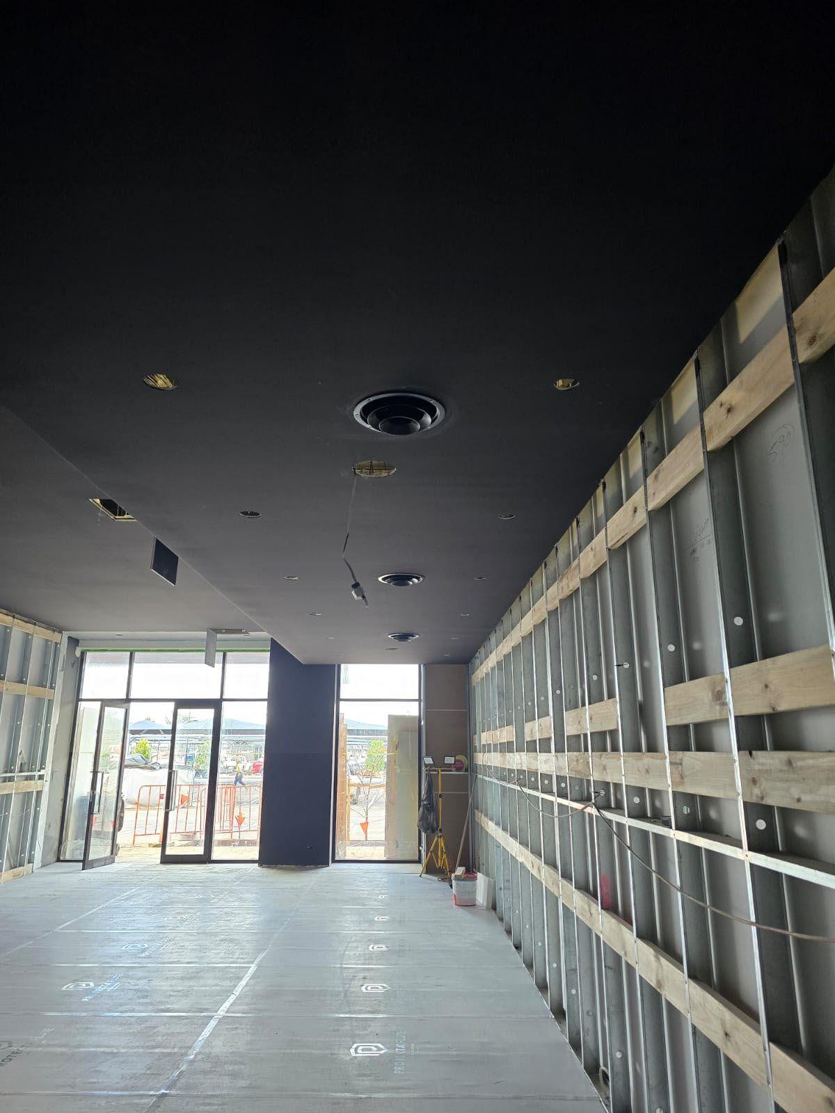 Kingsmen Hair, Riverlea Park part way through the fit-out.